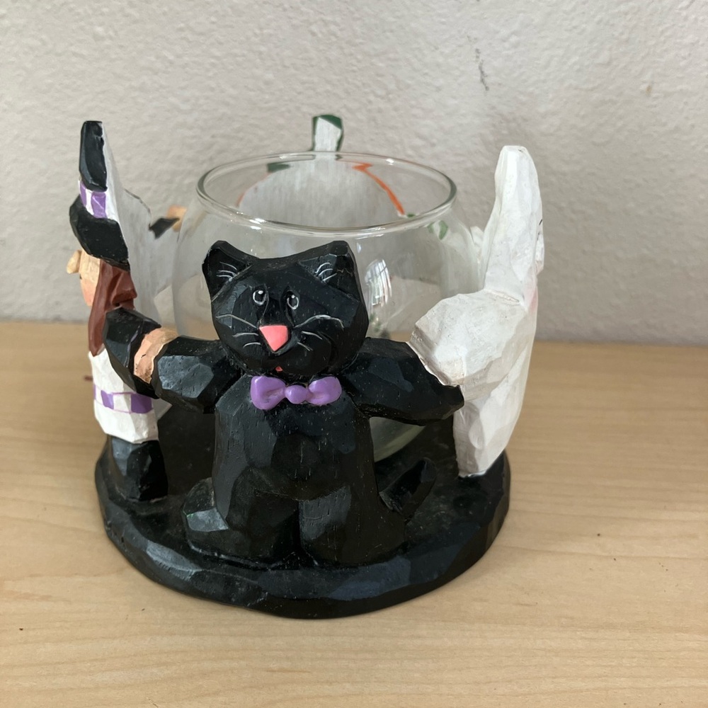 Vintage Eddie Walker Halloween Bat and Decorative Candle Holder Set - Picture 2 of 10